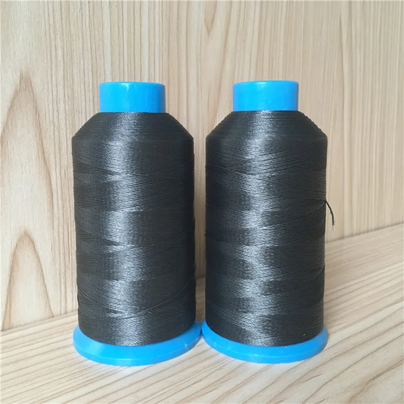 High-strength anti-UV UHWMPE polymer sewing thread white black