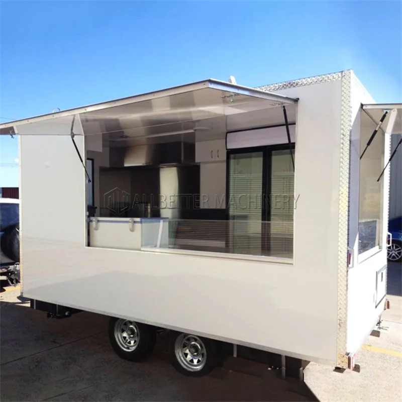 

American Standard Mobile Food Trailer Kiosk with Restaurant CE Food Trailer Hot Dog Pizza Street Kitchen Van Square Food Truck