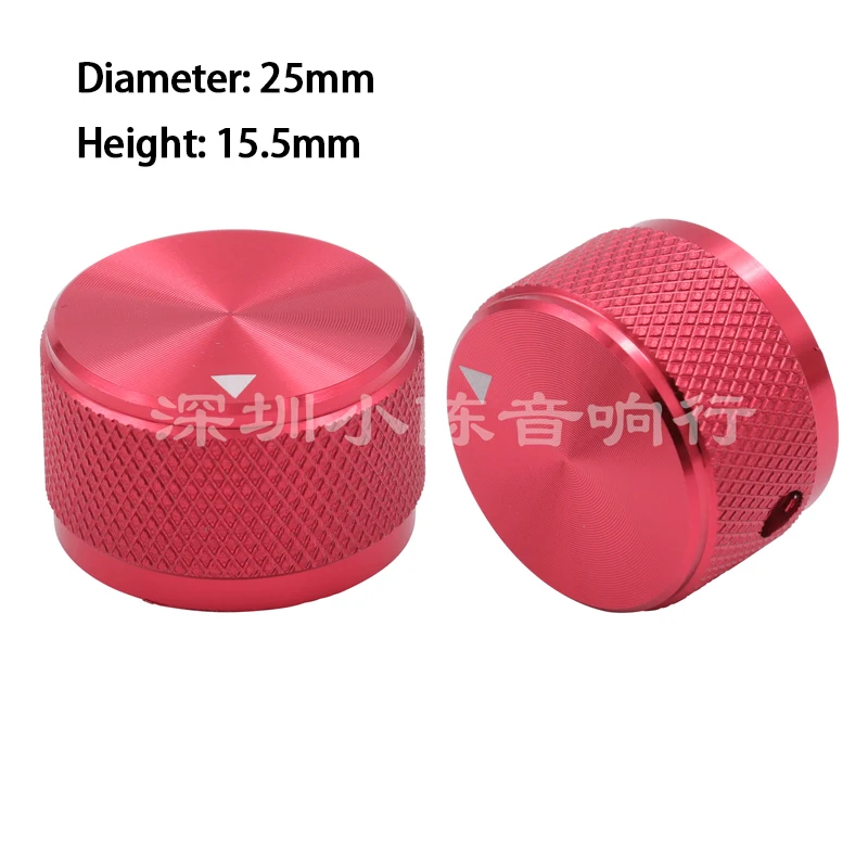 KYYSLB 34 25มม.อลูมิเนียมอัลลอยด์Knob CDเครื่องขยายเสียงAmplifier Volume Potentiometerลูกบิดฟันหมวก