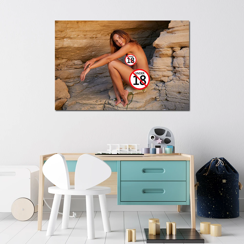 Sexy Young Girl Wall Art Canvas Painting Adult Model Posters And Prints Picture For Living Room Bedroom Decor