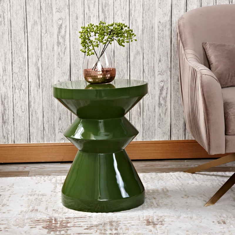 Simple Sofa Side Corner Table ,Fashion Bedroom Bedside Balcony Casual Small Coffee Table ,Model Room Hotel Small Furniture image 2