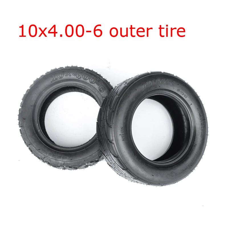 10X4.00-6 Tire Tubeless Vacuum Tyre for Electric Balancing Car Scooter 10*4.00-6 Thick Rubber Tyre for Mini Motorcycle