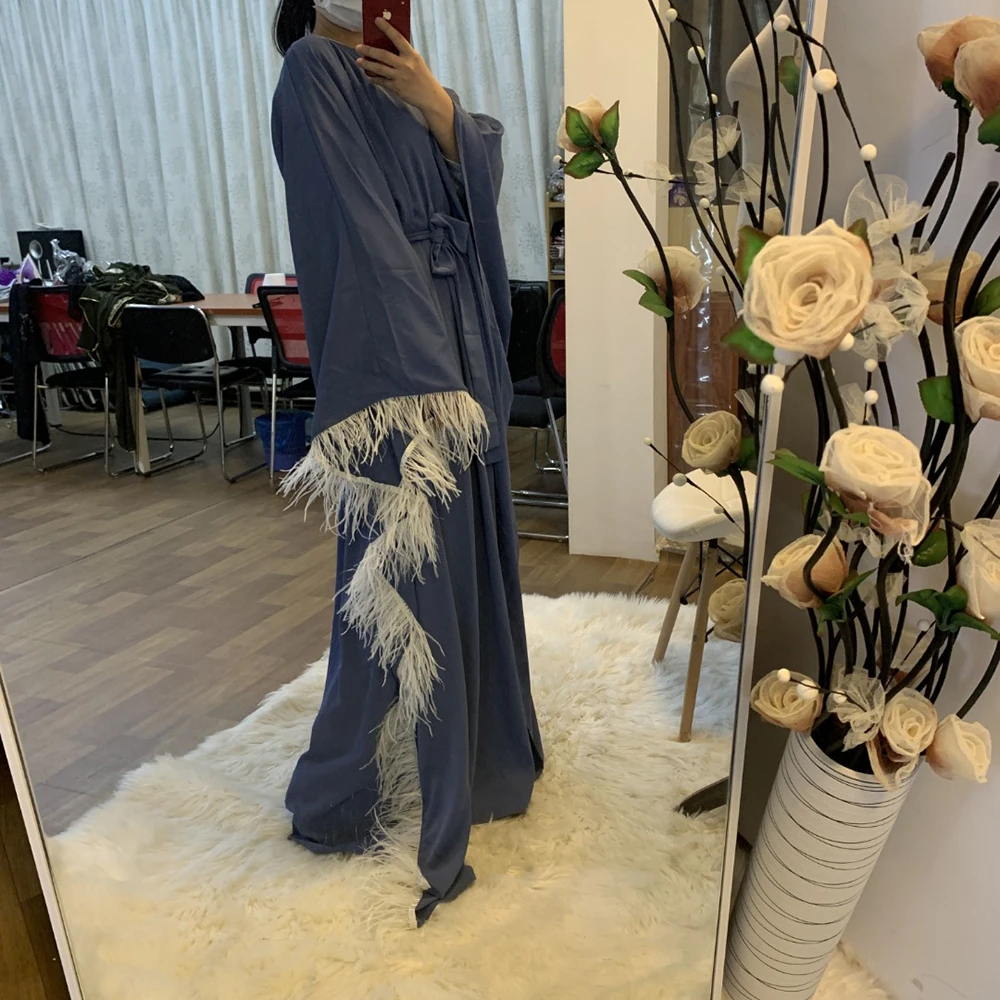 Szata Djellaba Femme Vestidos Kaftan dubaj Abaya turcja moda muzułmańska sukienka hidżab sukienki Islam Abayas dla kobiet Kaftan