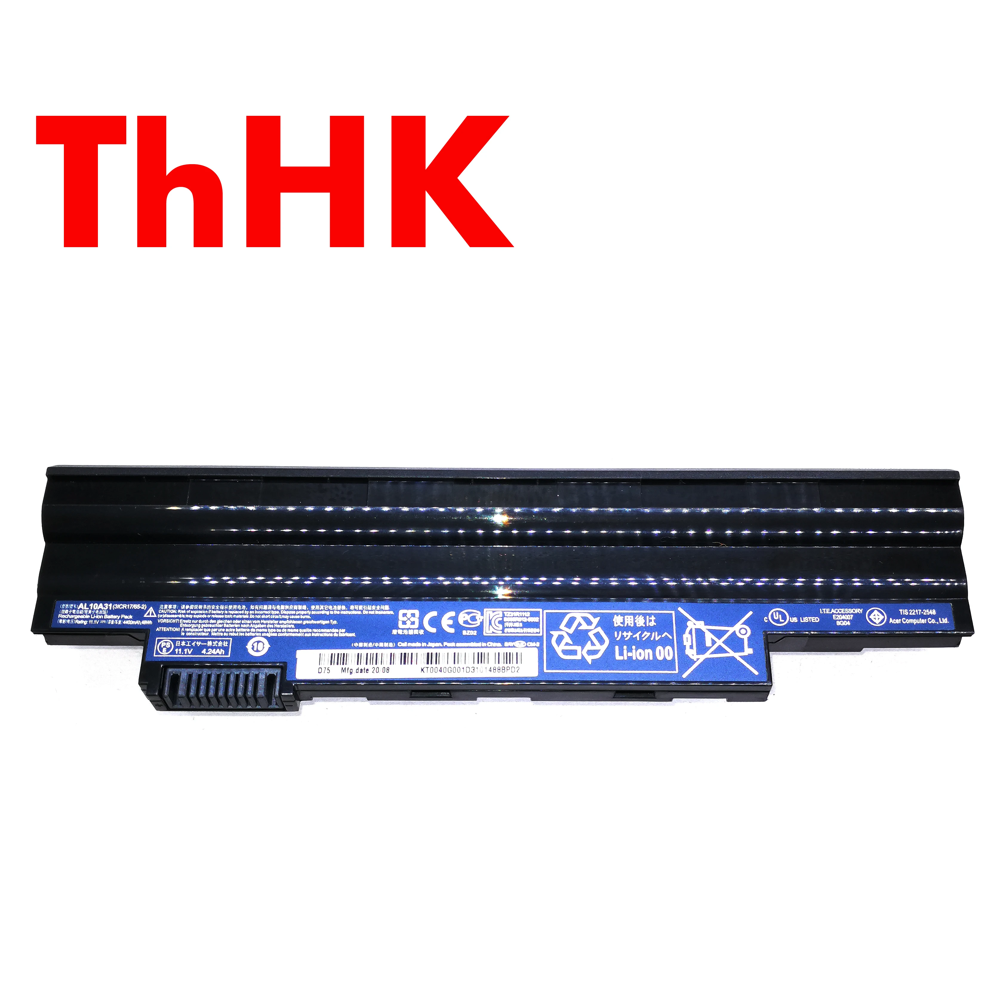 Original y genuino 49Wh AL10A31 AL10B31 batería del ordenador portátil para ACER Aspire One AOD255 AOD260 D255 D260 D270 522 722 GATEWAY LT23