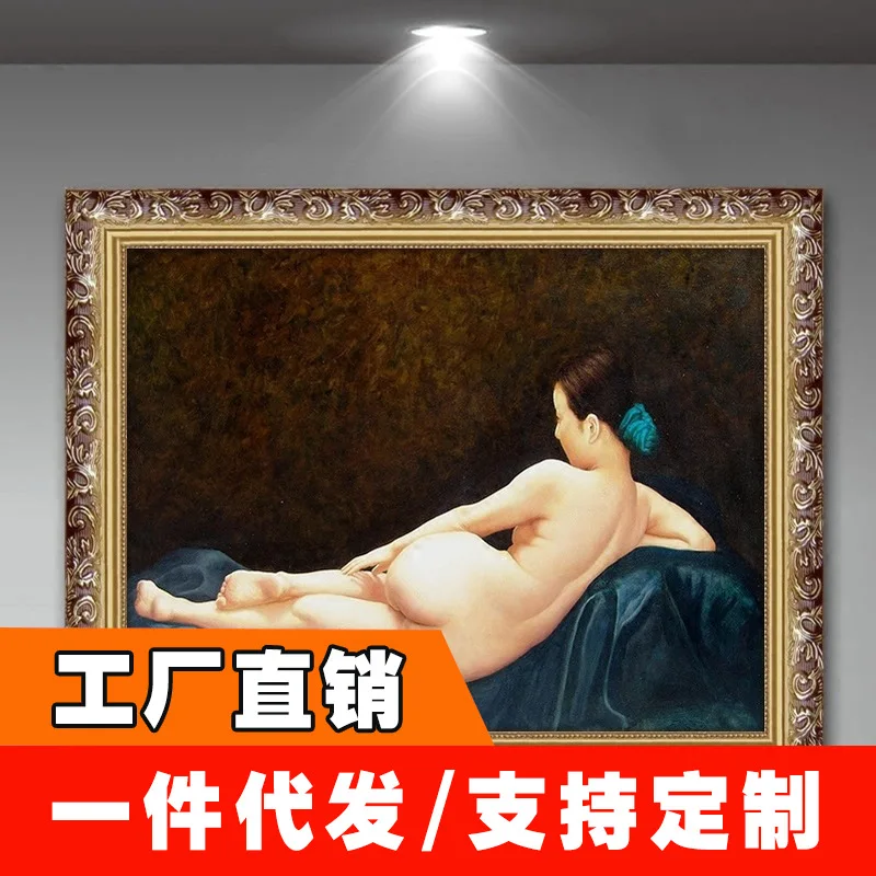 Bedroom bedside decoration painting Europeanstyle mural living room Xuanguan hanging painting figure beauty body painting framed