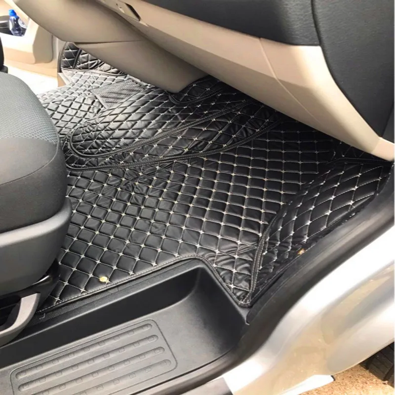 Good quality rugs! Custom special car floor mats for Volkswagen Transporter T6 T5 2022-2003 2 3 seats durable waterproof carpets