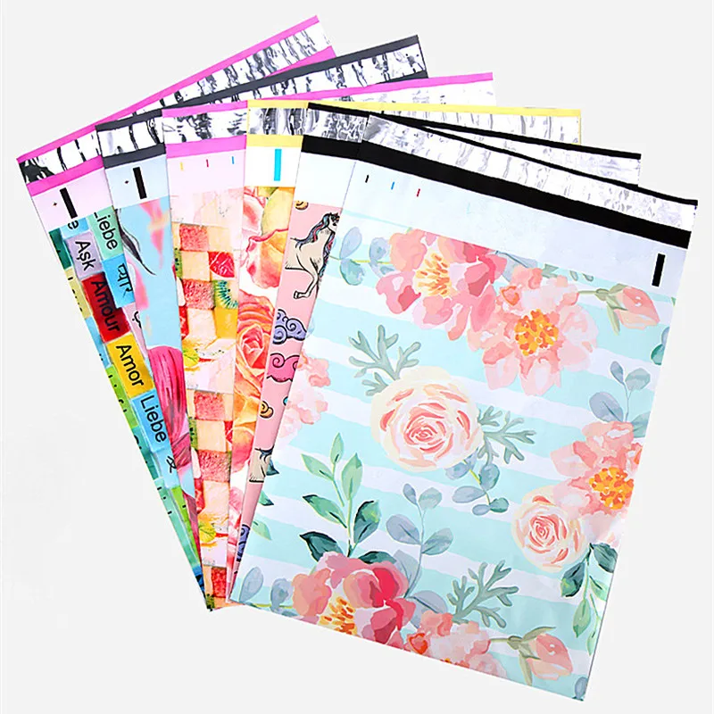 

100pcs 10X13" Unique Self Sealing Adhesive Mailing Bag Poly Mailer Postal X-mas Gifts Baby Clothes Envelope Packaging Pouches