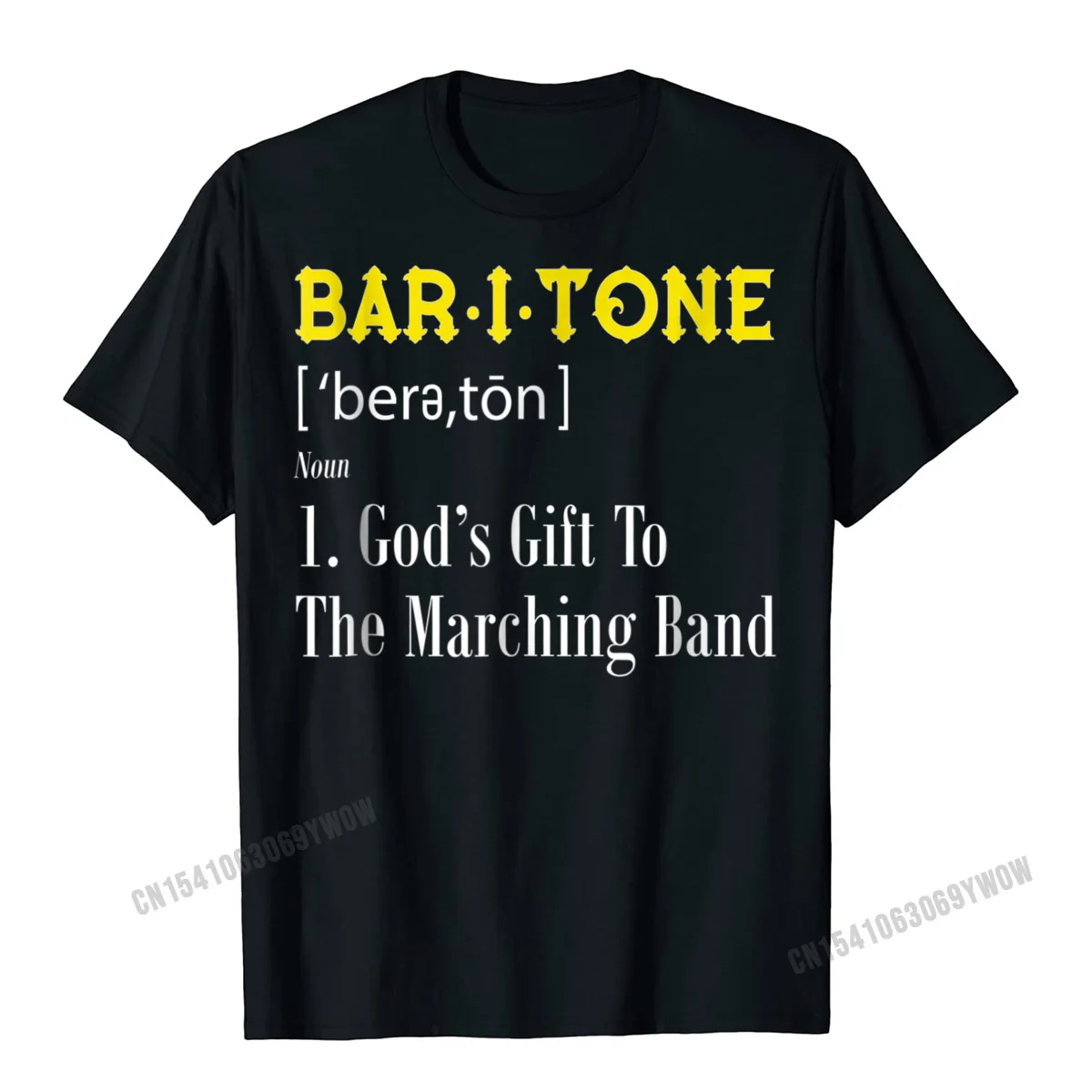 Baritone Definition Shirt For Marching Band Prevalent Normal Tops T Shirt Harajuku Cotton Top T-Shirts For Men Slim Fit