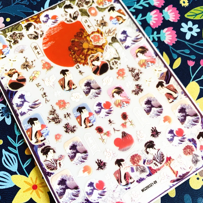 Più nuovo HANYI-206 simpatico personaggio Xiaolizi 3d nail art sticker nail decal stamping export japan progetta decorazioni con strass