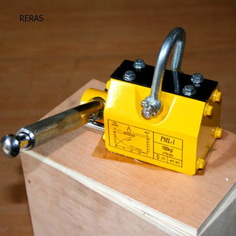 100 KG 200KG 400KG Steel Magnetic Lifter Heavy Duty Crane Hoist Lifting Magnet