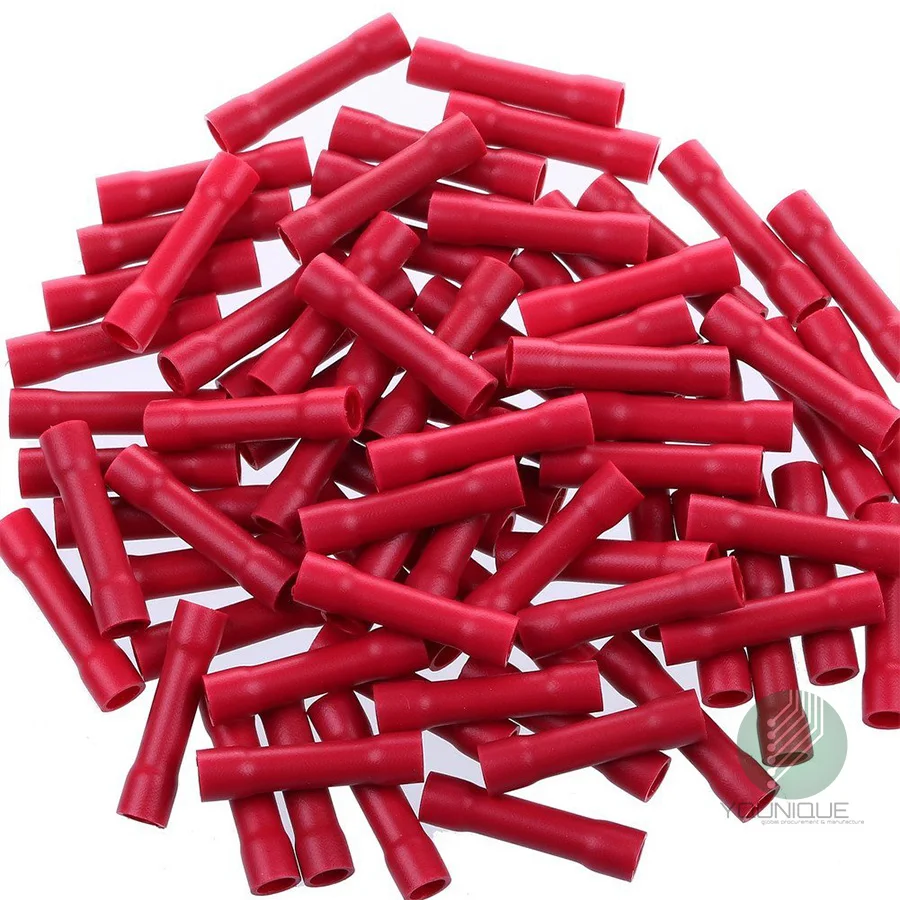 22/18-Gauge Vinyl Connector, Red (100-Bag)