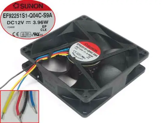 

SUNON EF92251S1-Q04C-S9A Server Cooling Fan DC 12V 3.96W 90x90x25mm 4-Wire