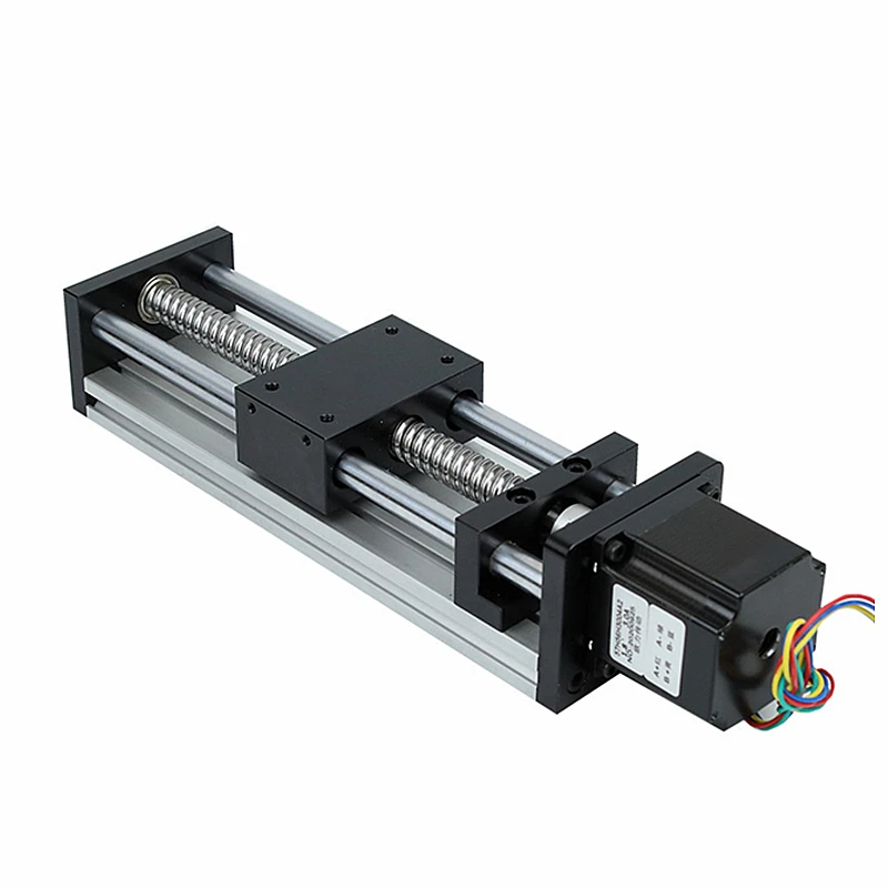 CNC Linear Guide Motion Module 50-700MM 1204 1605 1610 Ball Screw Effective Stroke Rail Table With Nema23 Stepper Motor