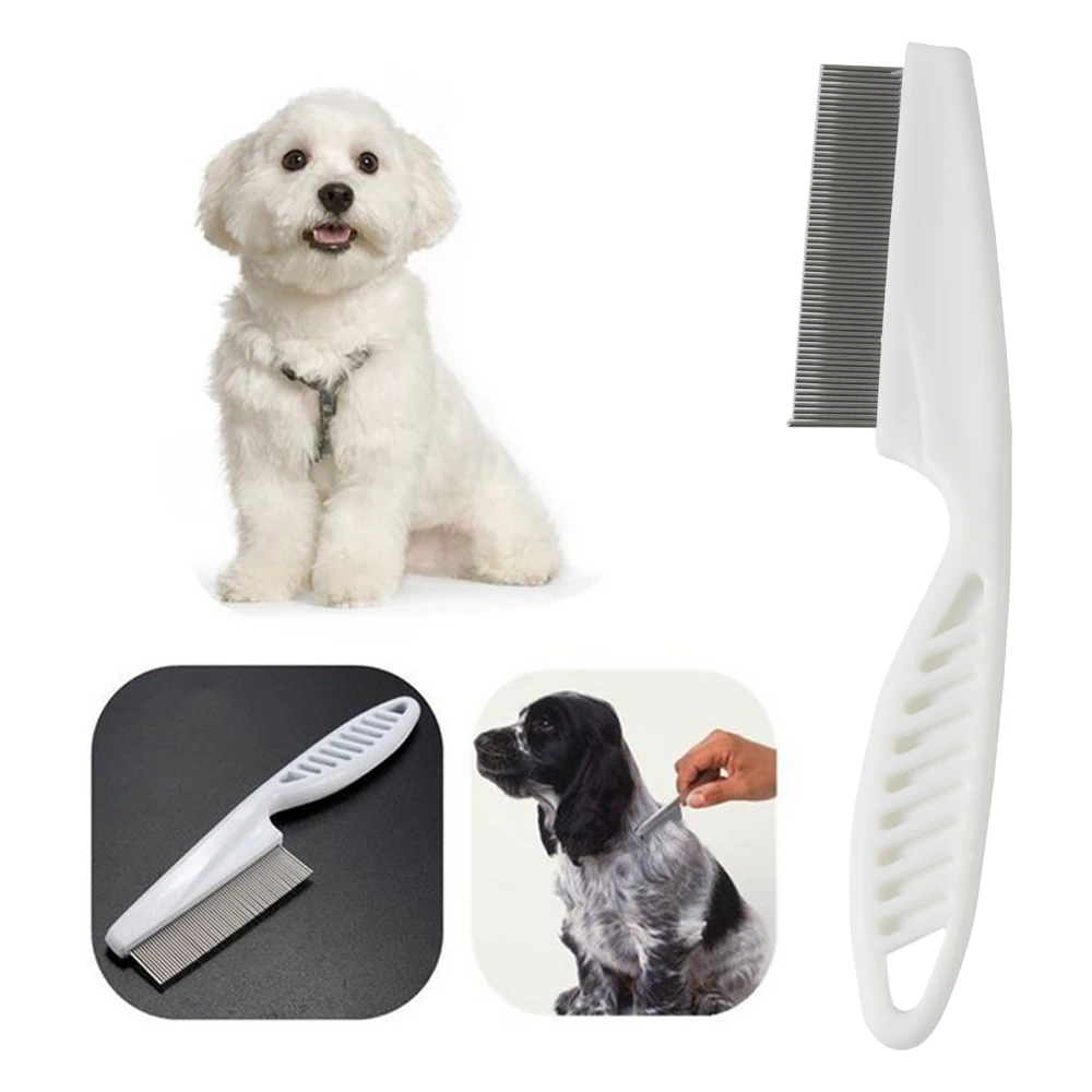 Home Pet Animal Care Protect Flea Comb for Cat Dog Pet Stainless Steel Comfort Flea Hair  Comb