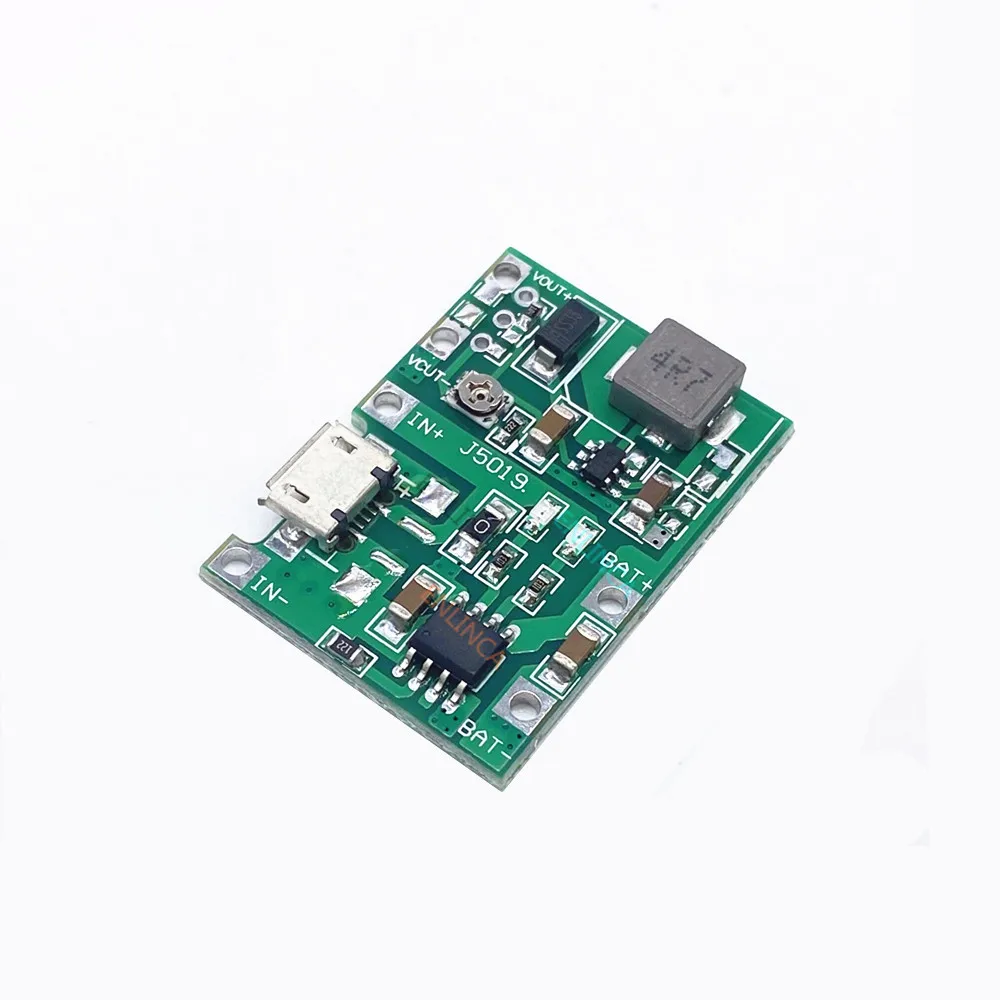 DC 3.7V 9V 5V 2A Adjustable Step Up 18650 Lithium Battery Charging Discharge Integrated Module