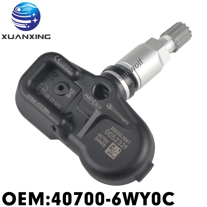 

Система мониторинга датчика давления в шинах 40700-6WY0C 433 МГц TPMS PMV-CA14 для Nissan Infiniti QX80 GTR Amada