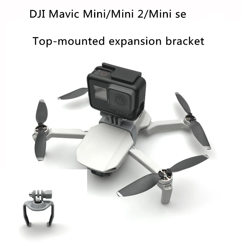 Soporte de expansión superior para cámara de acción DJI Mini 2, adaptador de tornillo 1/4, accesorio para Insta360/GoPro 10 9