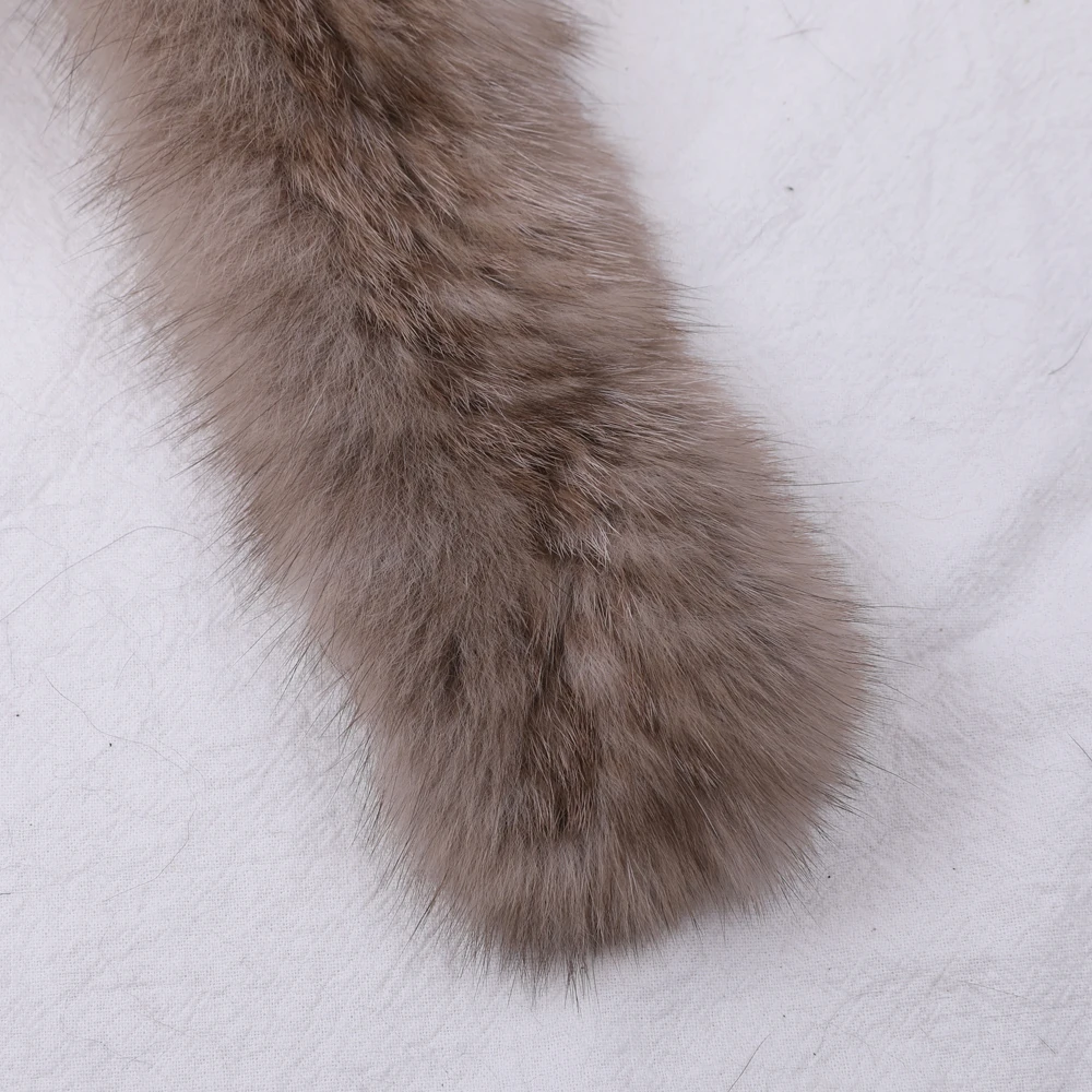 Highend Quality Women\'s 100% Real Sable Fur Knitted Scarf Natural Mink Fur Scarves Lady Fashion Winter Wraps Neck warmer