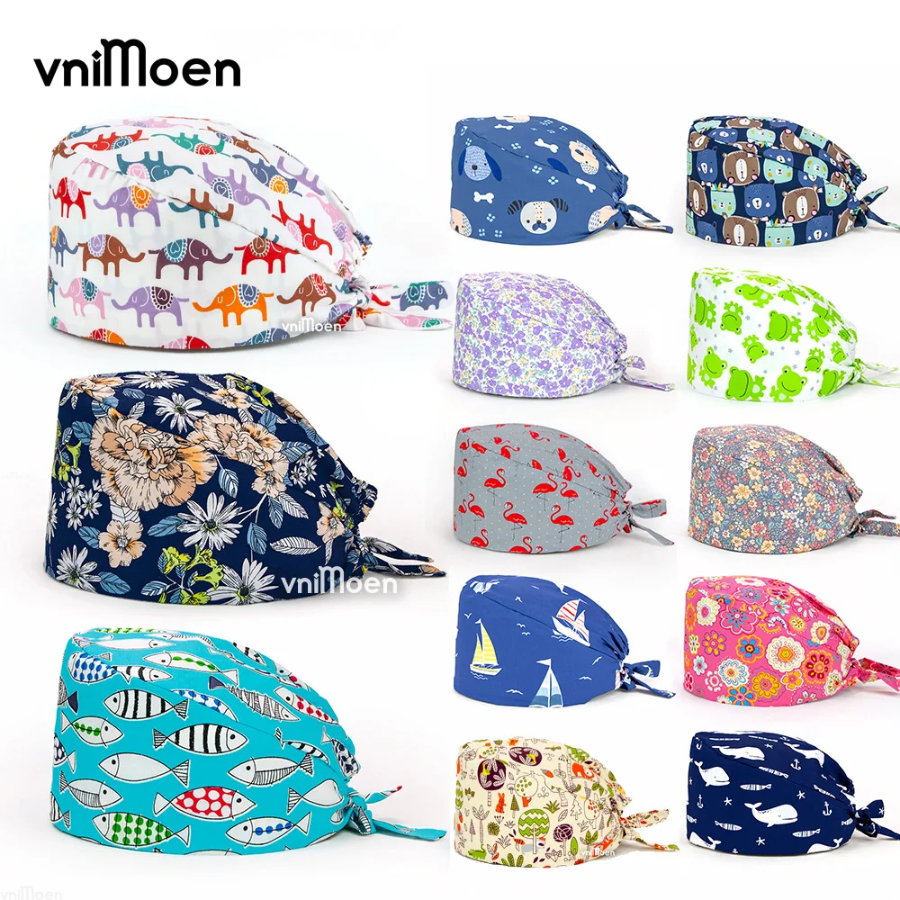 Gorra de enfermería para mujer, gorro de trabajo, laboratorio, tienda de mascotas, ciencia química biológica