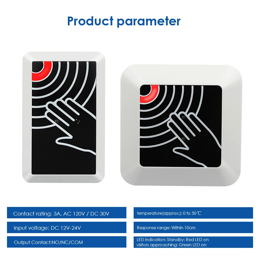 Palm Induction Switch Infrared Sensor Door Access Control Motion Detection On Off Switch Contactless Palm Induction Exit Button