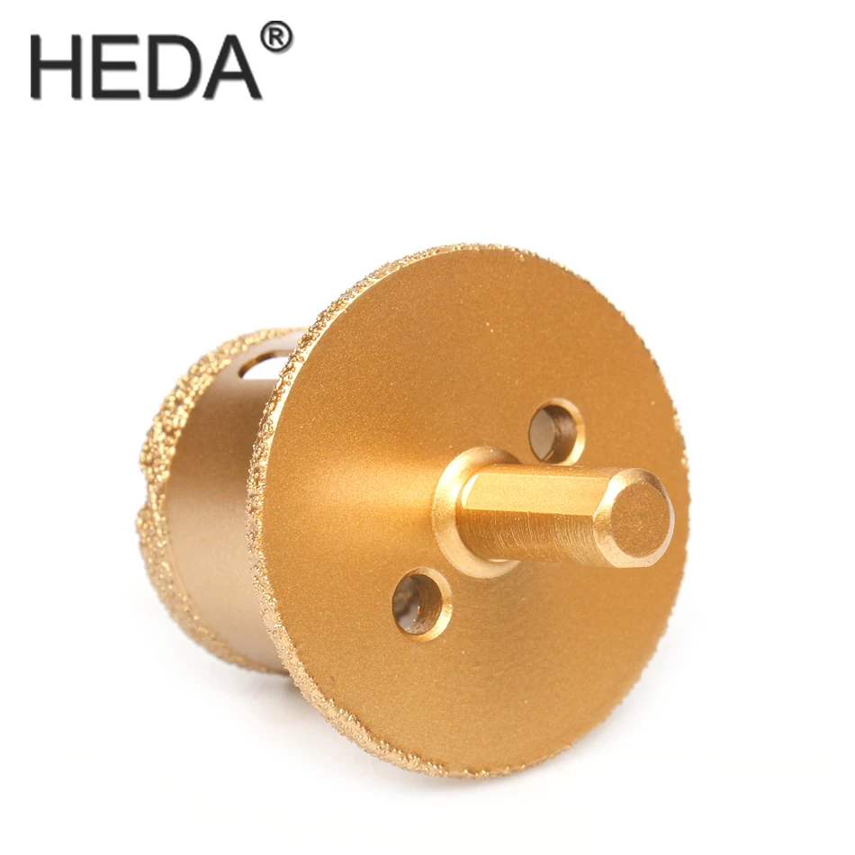 1PC HEDA Tools Brazed Diamond Hole Saw Stone Drill Bit Basin Opener For Drainage Hole Stone Marble Ceramics