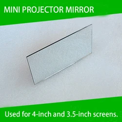 1PC 114*57.5*2mm Mini Projector Front Surface Reflector Projector Mirror DIY Accessories  High Reflectivity Lens