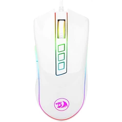 Redragon M711 Cobra Gaming Mouse 16.8 Million RGB Backlit 10000 DPI Adjustable Comfortable Grip 7 Programmable Buttons White