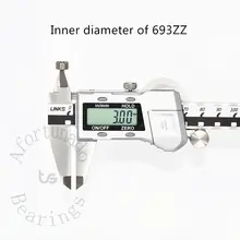 Miniature Chrome Steel Ball Bearings 693ZZ #4