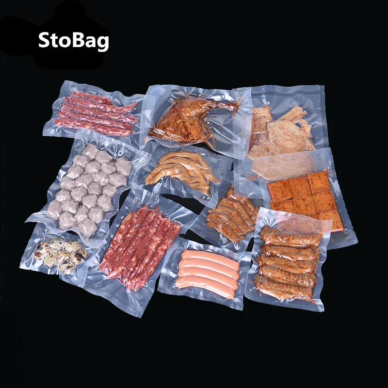 

StoBag 20wire Extra Thick Vacuum Bag Food Environmental Protection Vacuum Bacon Packaging Bag Vacuum Sealing machine packing