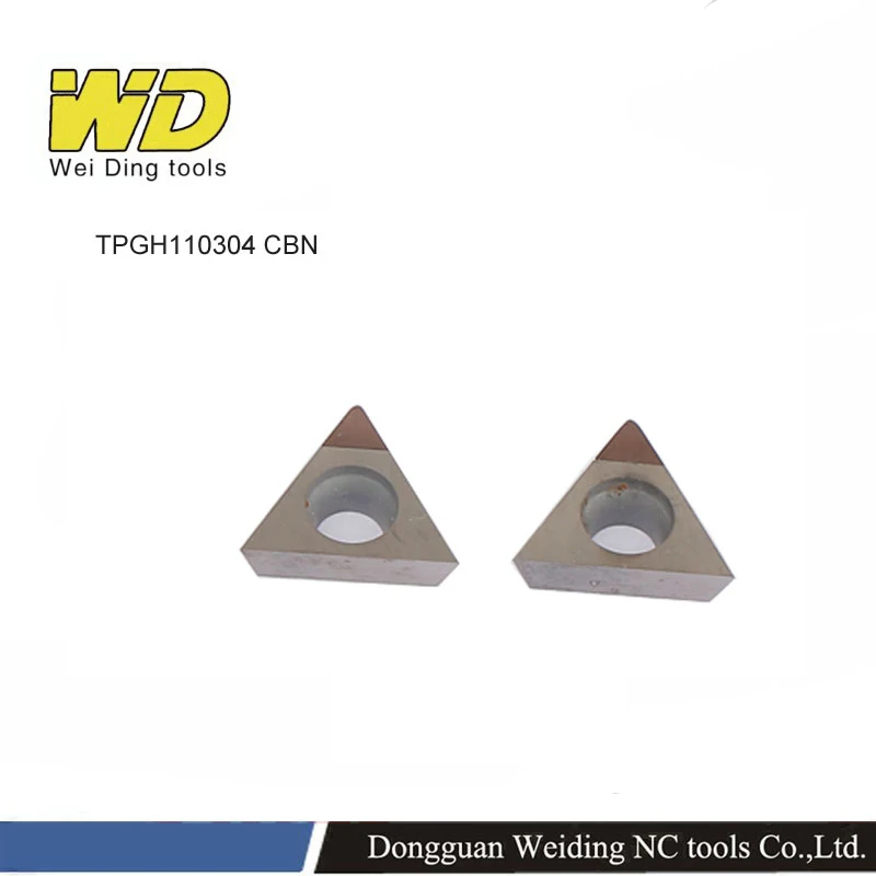 2PCS PCD CBN Diamond Inserts TPGH080202 TPGH090202 TPGH110308  for boring tools or turning tools carbide inserts