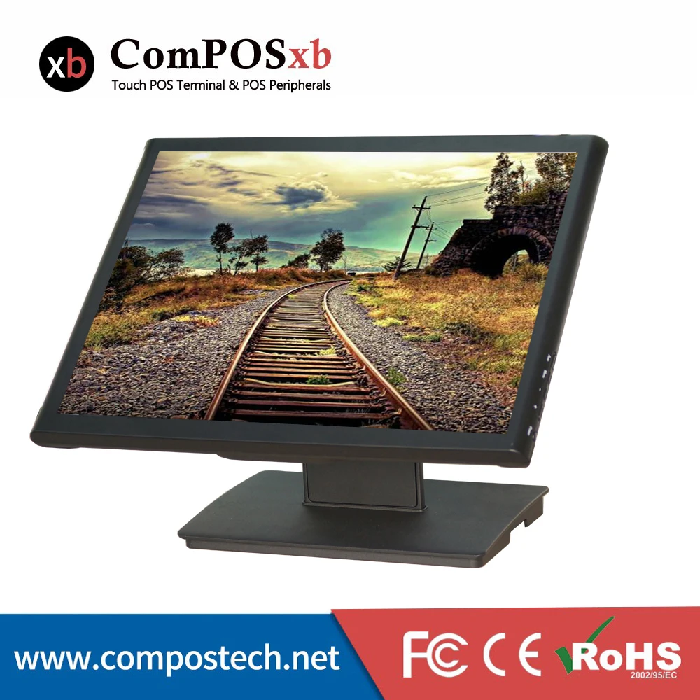 

Big screen monitor vertical base 19 inch touch screen monitor for hotel