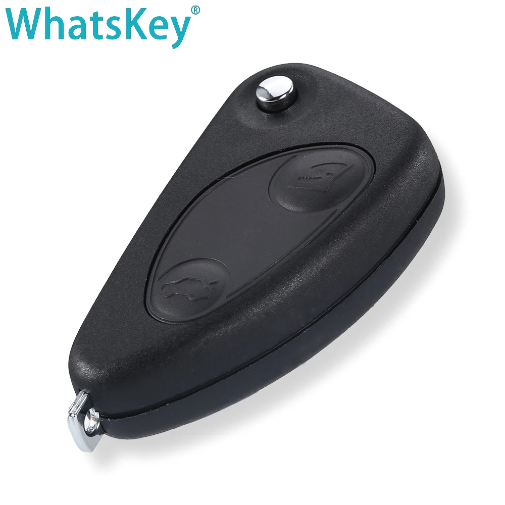 WhatsKey 2/3 pulsanti di ricambio Soft Key Shell per Alfa Romeo 147 156 166 GT Flip pieghevole custodia per chiave a distanza per auto lama non