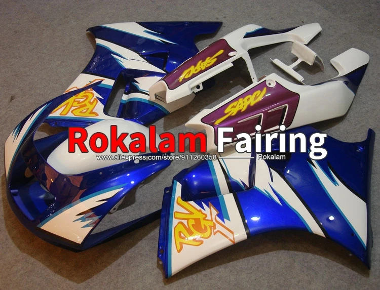 Hulls For Suzuki RGV250 1990 1991 1992 1993 1994 VJ 22 90 91 92 93 94 ABS White Blue Motorcycle Fairing Kit