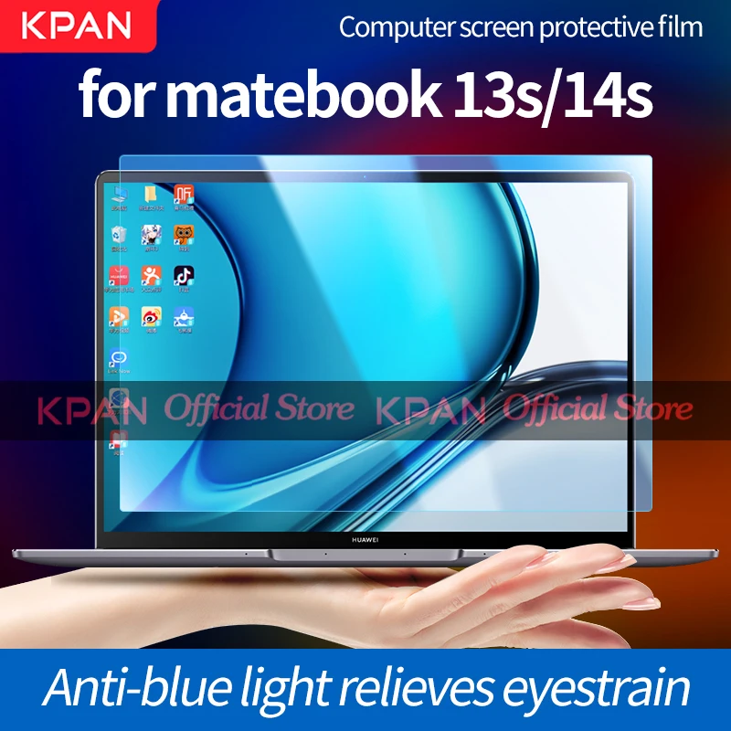 2PCS KPAN Applicable to Huawei MateBook 14 screen protector XProD14, new anti-blue light transparent D16laptop Pro full coverage