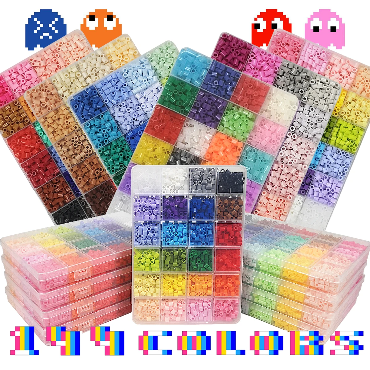 144colors 5mm Beads set Yantjouet 100pcs/slot DIY Hama Beads Iron Beads High Quality Gift