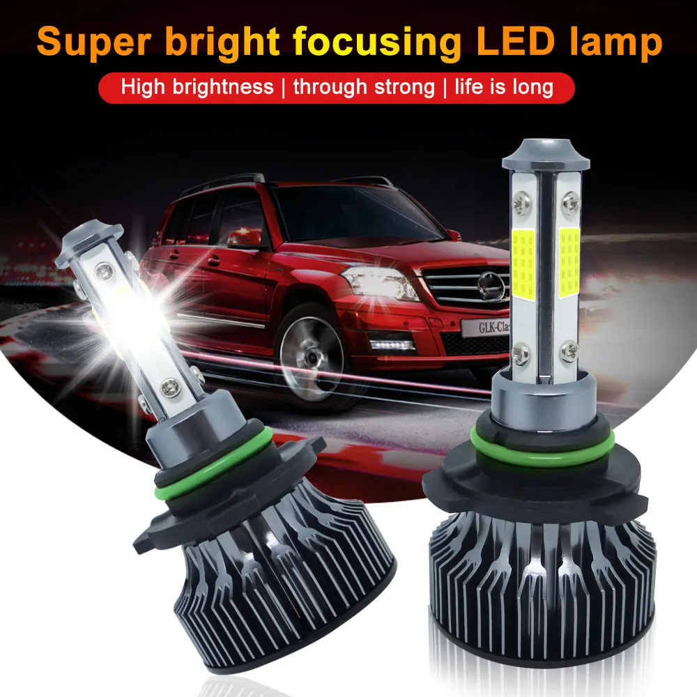 

2Pcs H4 H7 LED 4Sides 80W 16000LM Car LED Headlight Bulbs H8 H9 H11 9005 HB3 9006 HB4 9012 Auto Fog Lamp 6000K Headlamp 12V 24V