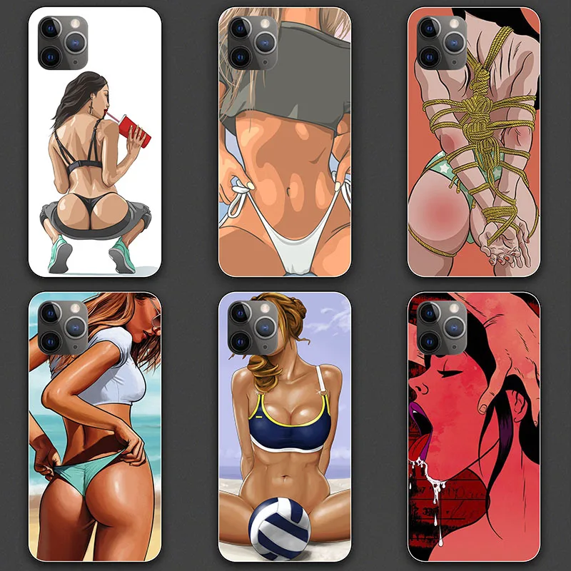 Cover for iphone XS 11 Pro Max XR X 6 6S 7 7S 8 Plus 5 5se SE 2020 5C Ipod Touch 5 6 7 Beach beauties Bikini Woman girl case