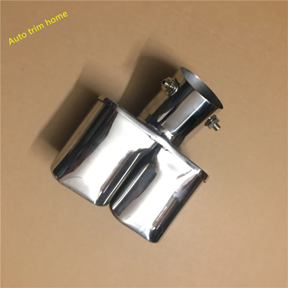 

Stainless Steel Rear Tail Pipes Double Exhaust Decoration Frame Cover Trim For Suzuki Vitara Escudo 2015 - 2019 Car Accessories