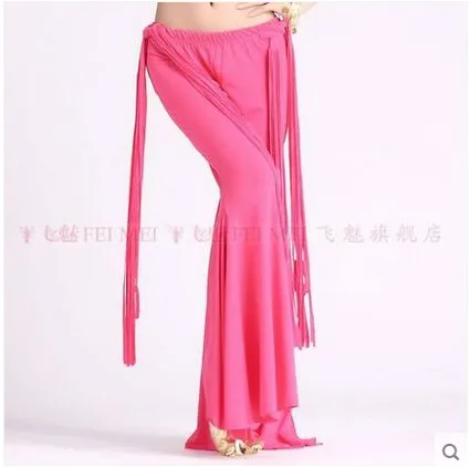 Belly dance dancing wear trousers crystal cotton long tassel belly dance pants