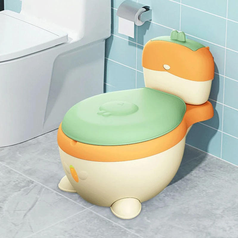 Portable Toilet Children's Toilet Cartoon Children's Simulation Toilet Men and Women Baby Potty Urinal Toilet Training Toilet