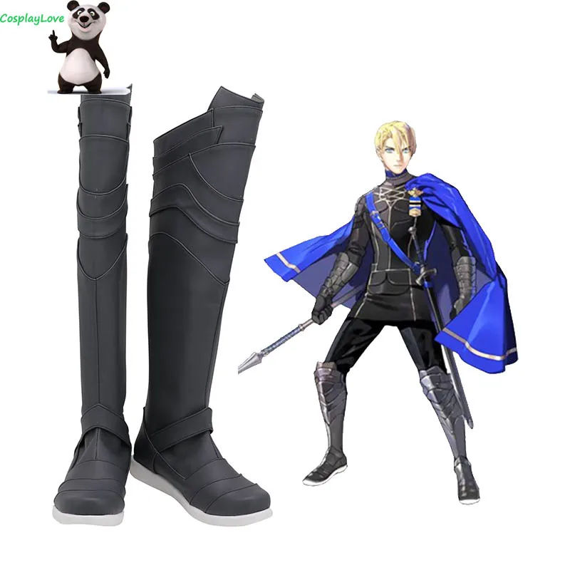 

Fire Emblem: Three Houses Dimitri Alexandre Bladud Black Cosplay Shoes Long Boots Leather CosplayLove For Halloween Christmas