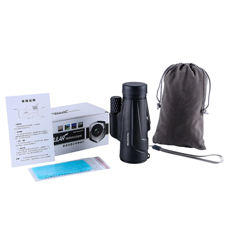New Monocular Maifeng 10x42 Telescope Bak4 Optical Glass Portable Professional For Hiking Outdoor Sport Watch Football Game
