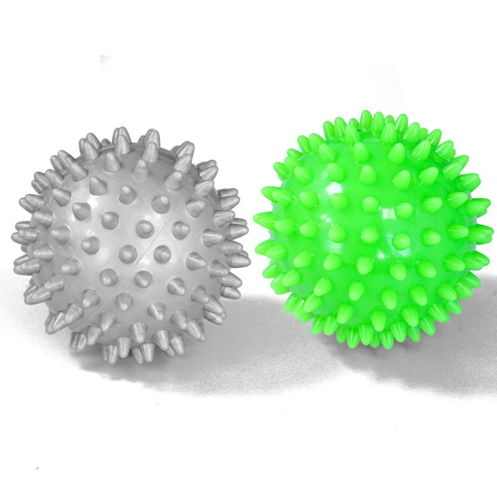 PVC Fitness Massage Ball Spiky Trigger Point Sport Fitness Yoga Exercise Body Muscle Relax Ball for Hand Foot Pain Stress Relief