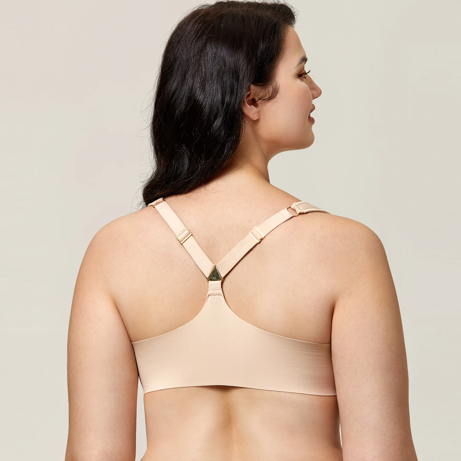 Women's Underwire Racerback Light Padded Full Coverage Front Closure Bra