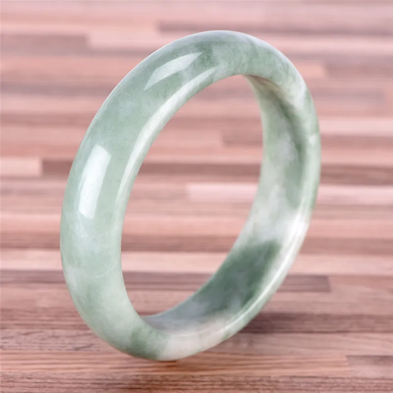 Natural Green Jade Bangle Bracelet Charm Jewellery Fashion Accessories Hand-Carved Lucky Amulet Gifts For Women Her Men