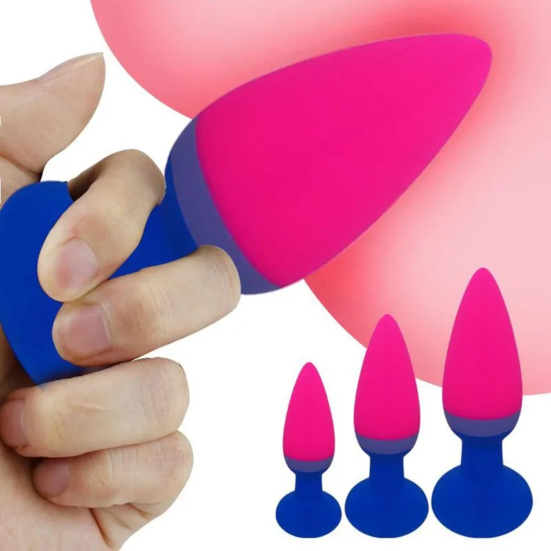 NV TOYS Silicone Butt Plug Anal Plugs Unisex Sex Stopper 3 Different Size Adult Toys for Men/Women Anal Trainer For Couples SM