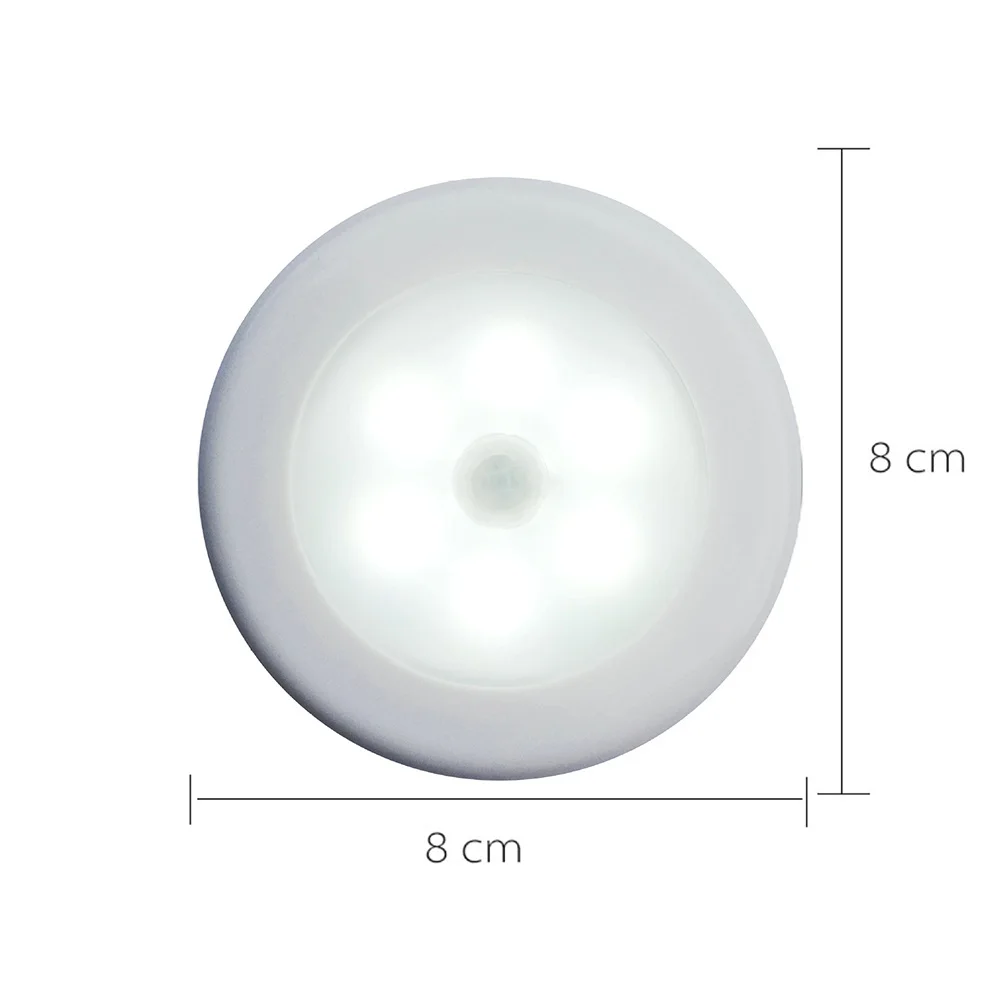 3/1PCS LED PIR Auto Sensor Light Under Cabinet Lighting Motion Detector Wireless Infrared  LED Night Light D40