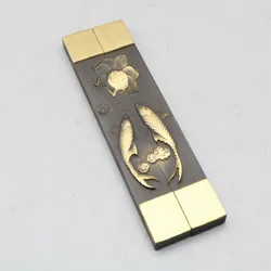 Paperweights Chinese Classical Pisa Papeles Brush Pen Painting Brass Paperweight with Carved Pattern 15cm Paper Pressing Prop