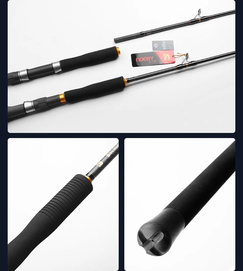 NOEBY-INFINITE Jigging-Angelruten, 1-teilige Fuji-Führung, MH-Köder, geeignet für Blackfin-Thunfisch, Angelrute, 1,68 m, 1,83 m, 120–500 g – Detail 15