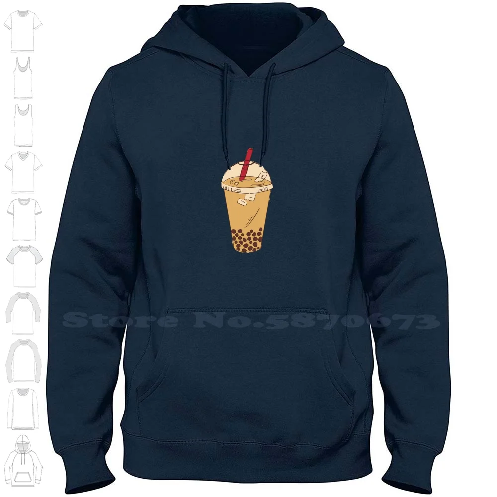 Boba / Bubble Tea 100% Cotton Hoodie T-Shirt Pinterest Tumblr Vine Memes Groovy Retro Bright Sunshine Trendy Popular Variety